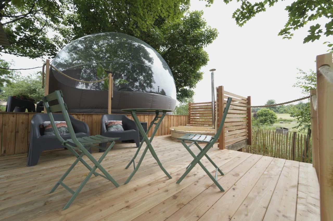 Bulles Odette & Ginette Et Tiny House Suzette "Au Guet Marais" Etape Insolite Paliseul エクステリア 写真