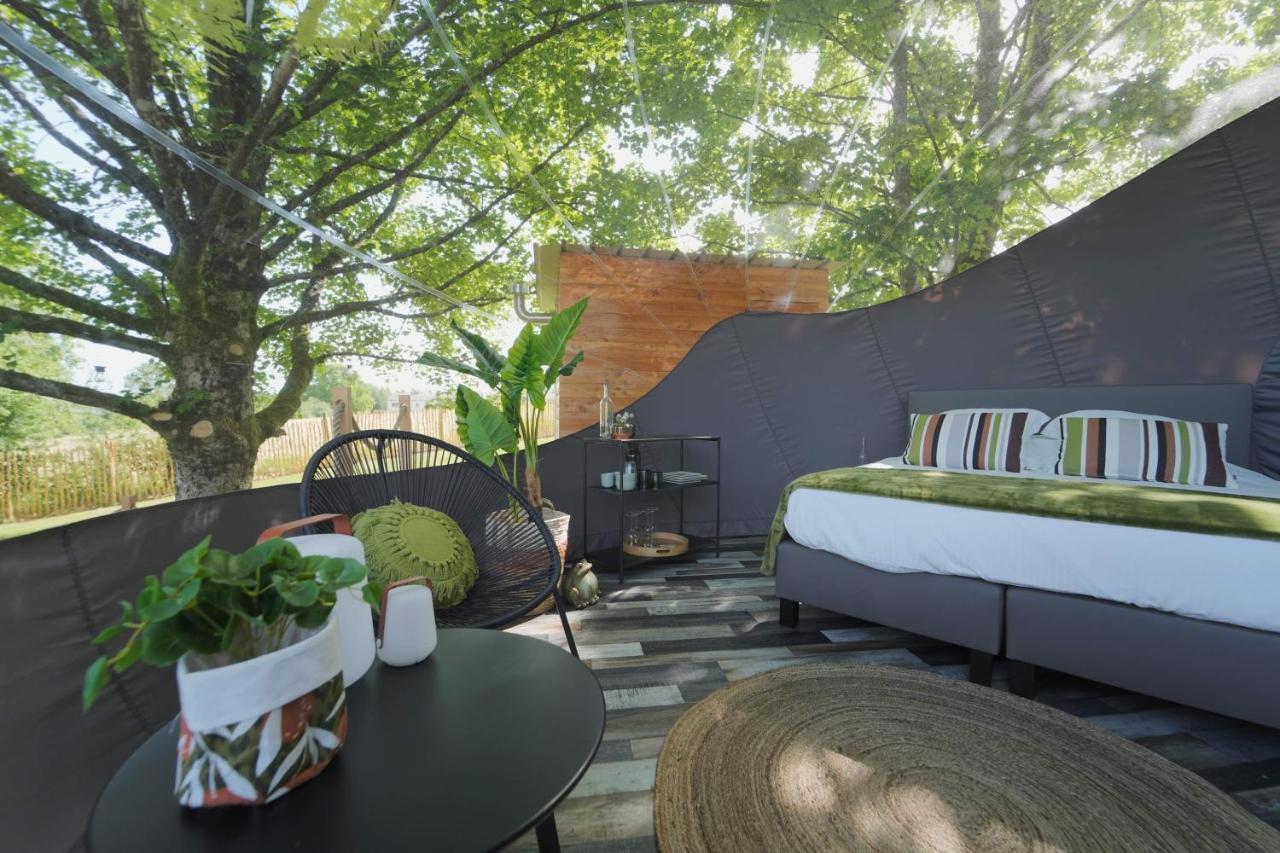 Bulles Odette & Ginette Et Tiny House Suzette "Au Guet Marais" Etape Insolite Paliseul エクステリア 写真